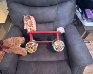 Antique “wheeled” horse walker