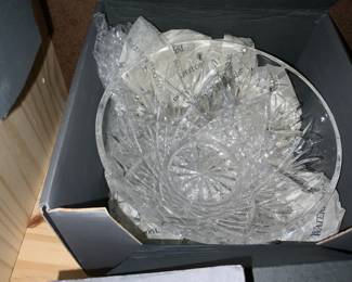 Waterford Crystal Diamond Faceted Glass bowl 
(Valued $160) 
$75.00