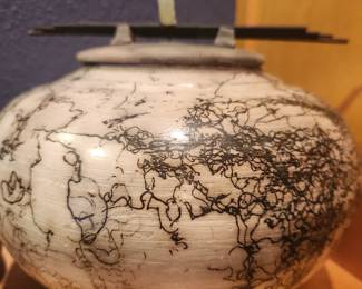 Horse Hair Pottery - Raku Ceramic. 