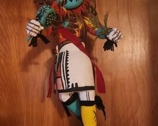 Hopi Kachina Figure....Sun Face Kachina. A spirit from the natural world sent as messenger between humans and the spirit world! Made by Jerry Henricks. 
