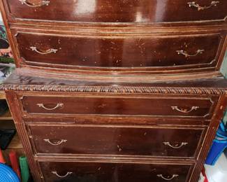 Vintage Highboy Dresser. 