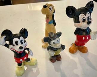 037: Four Vintage Disney Figurines