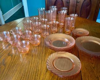 020: Pink Depression Glass Assortment