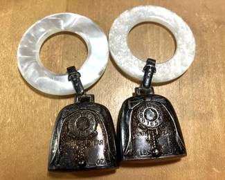 082: Vintage Sterling/MOP Teething Rings & Rattles