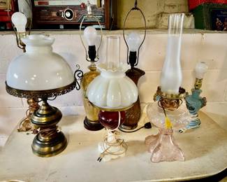 050: Eclectic Vintage Table Lamps