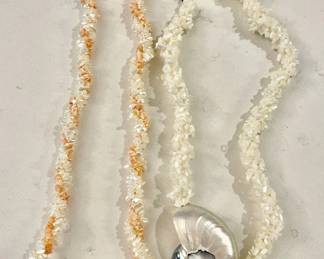 080: Vintage Nautilus Shell Necklaces