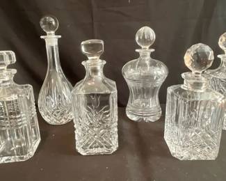 Crystal Glass Cut Decanters