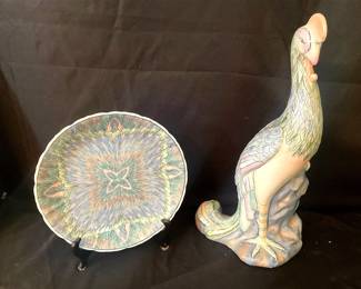 Vintage Porcelain Phoenix Plate