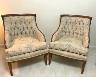 Floral Upholstered Chair