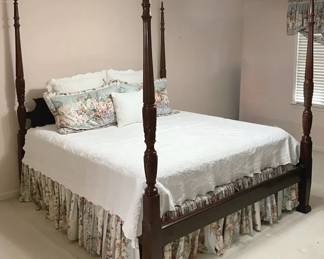 King Size 4 Post Bed Frame And Mattress