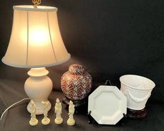 Asian Decor And Lamp