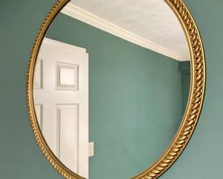 Golden Braided Border Mirror