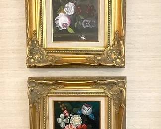 Oil On Canvas Florals