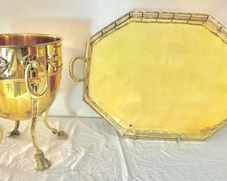 Brass Jardiniere Tray