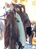 Mink stoles, collars