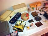 Jewelry Boxes, fancy coasters, nail kit