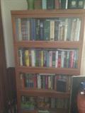 Barrister bookcase with four shelves and sliding glass doors METAL