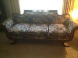 Elegant upholstered Victorian couch