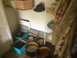 Vintage hats and hat boxes