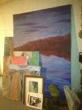 Original art -- framed acrilic/oil paintings