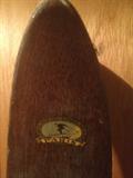 Vintage Paris Maine Wooden skis with no metal edges