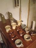 Pottery --salt glaze cups