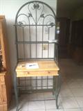 Modern iron sculptured table/secretary
