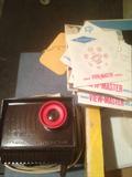 Viewmaster projector and dozens of stereo slides