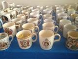 Royal Family cups several generations -- commemorating coronations and weddings