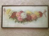 Famous print "String of Chrysanthemums"  28" x 15" approx.