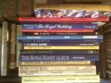 Nice selection of books on the Royal Family.