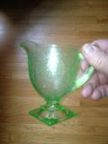 Depression glass creamer (sugar in set available)