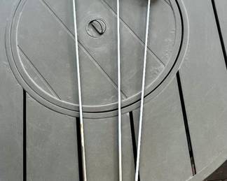 metal garden flower stakes