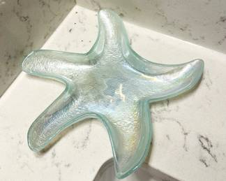 glass starfish trinket dish.