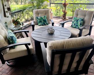 Cindy Crawford fire pit set