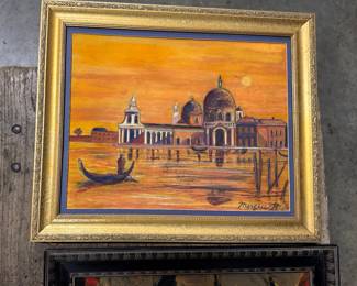 Painting of Italian scene