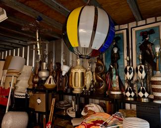 Lots of lamps, each has a shade!