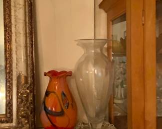 Glass vase - set of two 