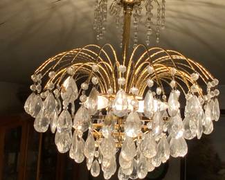 Crystal and brass - vintage 