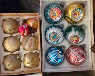 More colorful vintage Christmas Ornaments.
