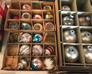 More colorful vintage Christmas Ornaments.