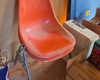 Vintage Herman Miller Fiberglass stacking chairs