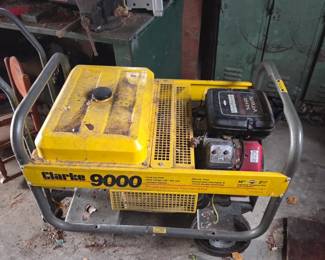 Clarks 9000 Generator, works. just needs some starter fluid and newer gas in it.