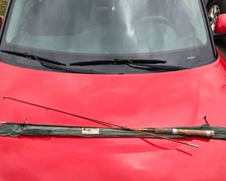 Mohawk Fiber Glass Fly Fishing Spinning Rod No 1423 6-1/4' in its original cloth bag.