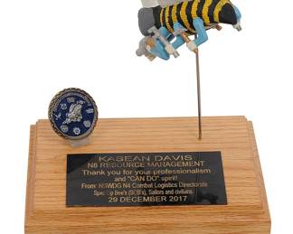 Seebees Decorative Plaque and Chalenge Coins