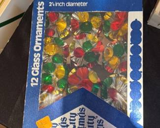 Vintage Glass Christmas Ornaments