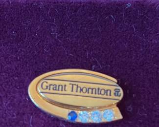 Grant Thornton Lapel Pin with Crystals