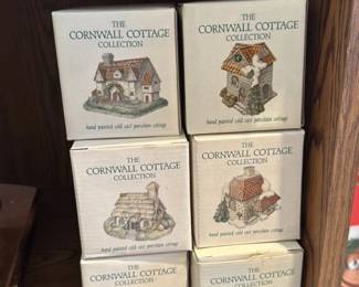 The Cornwall Cottage Collection Hand Painted Cold Cast Porcelain Figurines