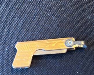 Vintage Gun Pendant with Knife