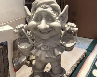 Cnome Figurine with Buckets
